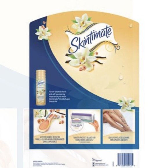 SKINTIMATE VANILA SUGAR Disposable Razors, 15 ct - Picture 4 of 4
